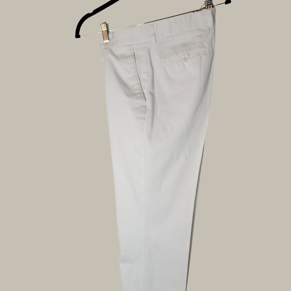 Alan Flusser - White Cotton twill Pant 32/30